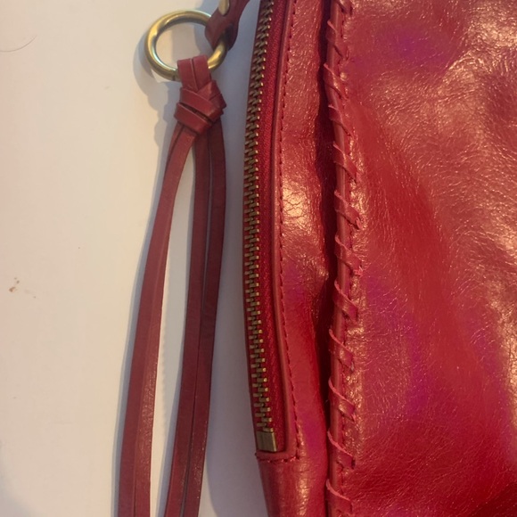 HOBO International Red Leather Shoulder Bag NWT I added measurements! - Picture 3 of 5
